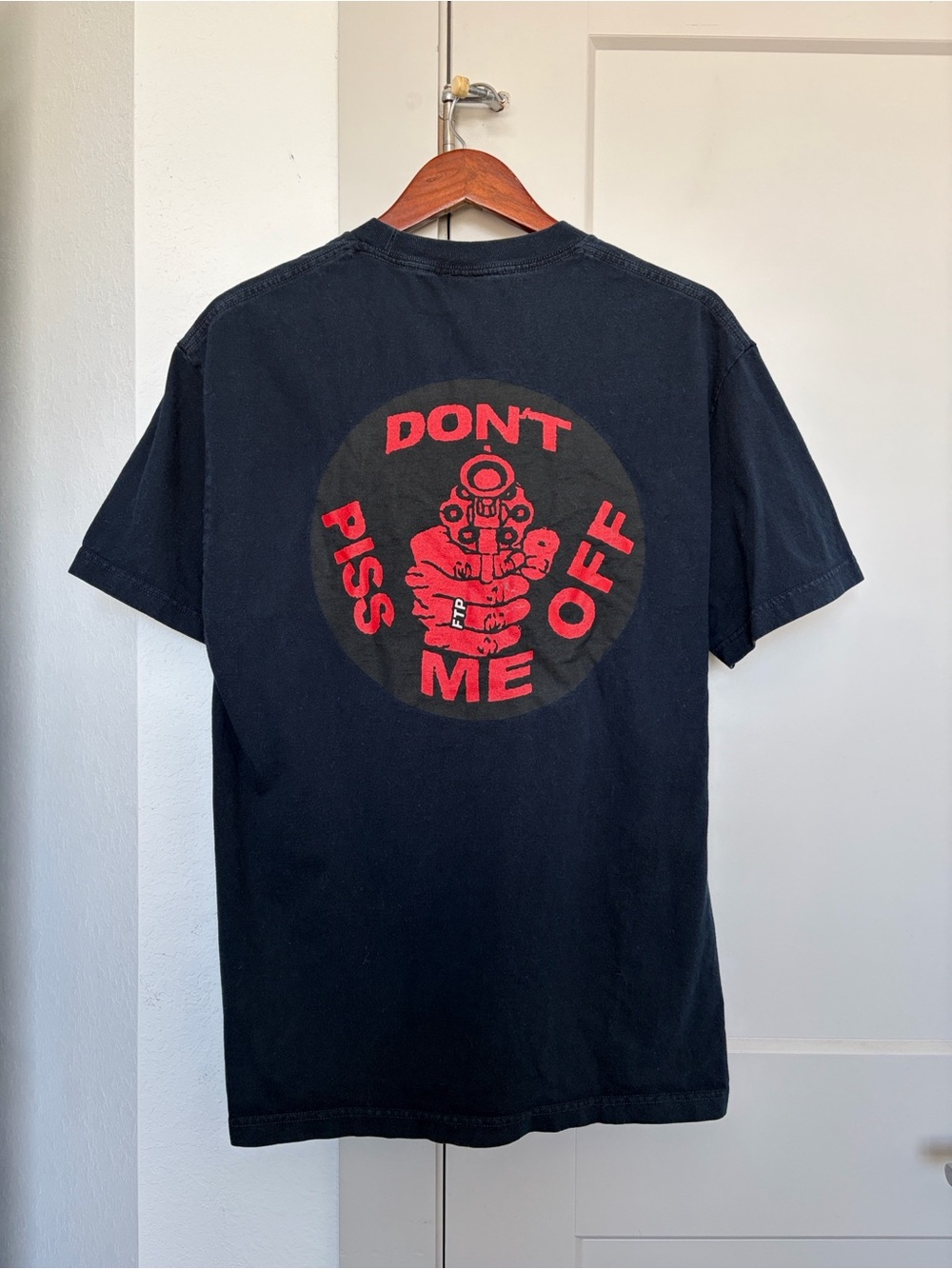 FTP F*CK THE POPULATION DONT PISS ME OFF T-SHIRT BLACK MENS LARGE